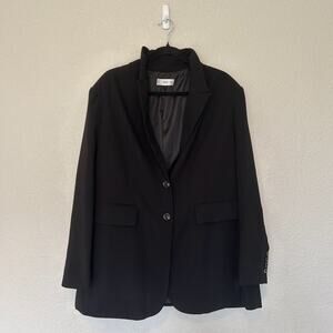 Mango Black Blazer Jacket Oversized Women’s Size XXL